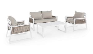 Captiva set, White aluminum outdoor set