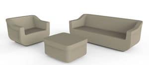 Kos-Set, Polyethylene garden armchair, sofa and coffee table