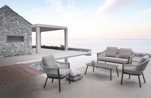 Messico Set, Outdoor set with armchairs and sofa