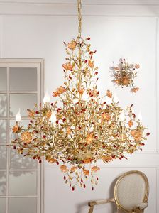937112+10, Luxurious chandelier with Murano glass