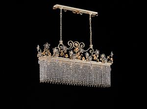 Art. 1424/6-120, Suspension lamp with hanging crystals