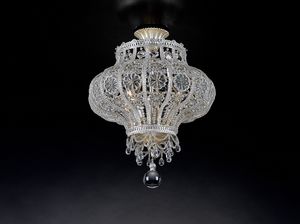 Art. 1429/PL4, Sumptuous suspension lamp with cut crystals
