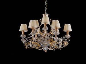 Art. 1453/10, Chandelier with organza lampshades