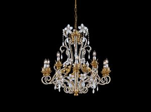 Art. 1458/10, Chandelier with white crystals