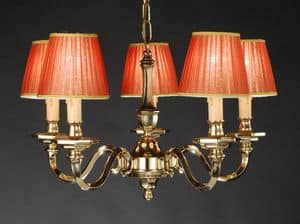 Art. 16300/5, Classic style chandelier with lampshades on request