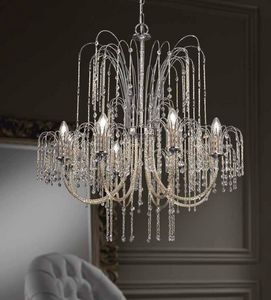 Art. 405/8, Elegant chandelier with diamond-cut aluminum arms