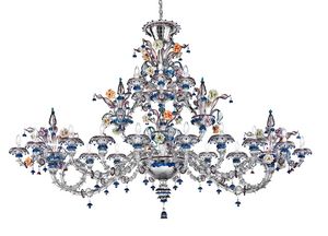 Art. VO 150/R/18+6, Luxurious Rezzonico style chandelier