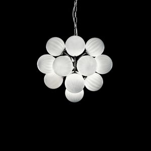 Atmosphera SS2800-17-W-N, Suspension lamp with spheres in white glass