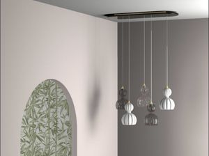 BOLLE SOS, Composition of suspended lamps in Venetian blown glass