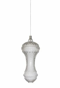 Ceraunavolta AC134 2S INT, Clear glass chandelier