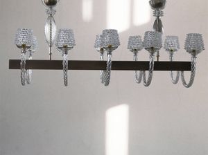CHIMERA, Suspension chandelier in Venetian blown glass