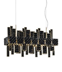 Crystalline 494/12, Suspension lamp with cut crystal elements