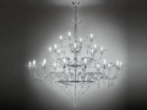 DEDALO Art. 192.128, Metal chandelier inspired by the Venetian style