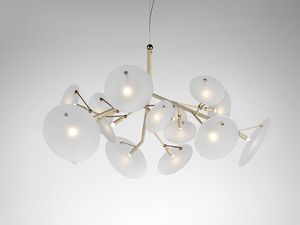 DP 672/15, Suspension lamp with Murano glass diffusers