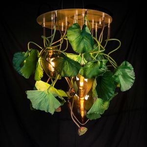 Flower Power Lotus Round, Chandelier inspired by nature