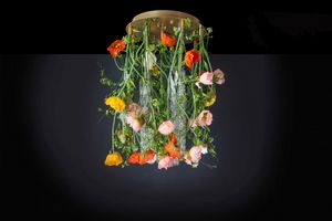 Flower Power Poppy Round, Floral design chandelier