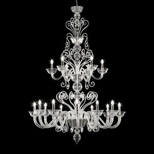 Gatsby Naked S0484-12+6-C, Two tier chandelier, venetian style