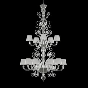 Gatsby SP0484-10+5-CD1, Chandelier with ornamental crest and lampshades