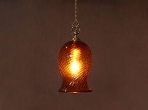 GEORGE, Suspension lamp made with traditional techniques