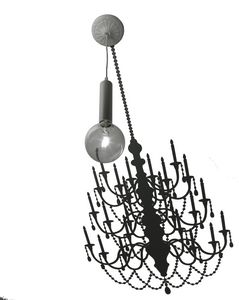 Ghost SE634G, Suspension lamp with adhesive sticker drawing