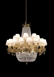 Isabel CH-24 PG, Gorgeous chandelier with Swarowski