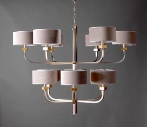 JACKIE HL1086CH-12, Chandelier with brass arms