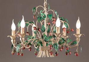L.8335/6, Chandelier with decorative strawberries