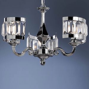 L32323, Chandelier with silver finish