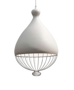 Le Trulle SE653T, Lamp with ceramic lampshade, with lower part in metallic thread