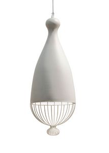Le Trulle SE655T, Ceiling lamp, in ceramic and metal wire