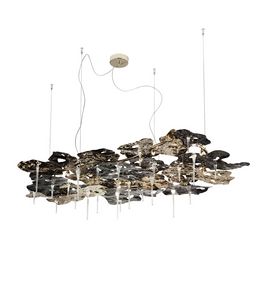 Leaves 605/16, Suspension lamp, with decorative leaves