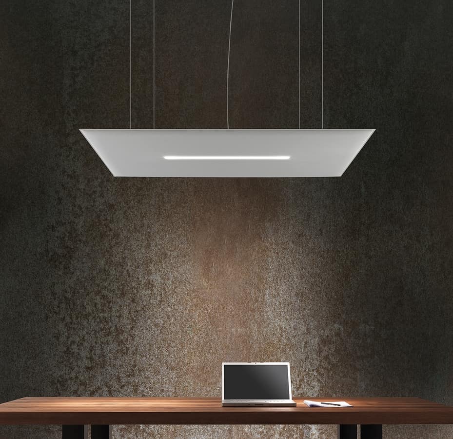 Oversize Lux, Sound absorbing panels with integrated LED light