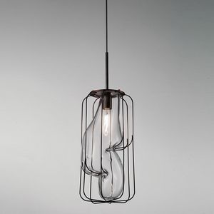 Pause Ms448-040, Suspension lamp in glass and metal