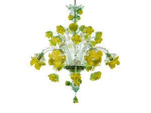 POSITANO, Murano glass floral chandelier
