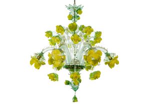 POSITANO, Murano glass floral chandelier