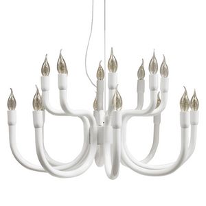 Snoob SE610, Chandelier in lacquered aluminum, with 8 arms