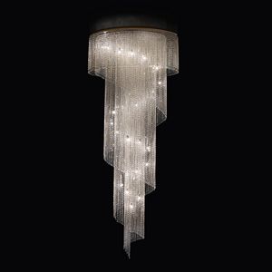 Spyral PL4150E-50x110x265-B3, Spiral ornamental ceiling lamp in crystal