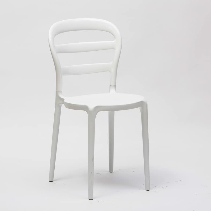 Art. 07 Deja vù, Plastic chair, for kitchen and outdoors