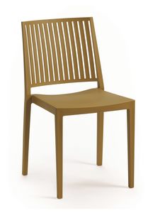 Bars, Chair in polypropylene, stackable, also for outdoors
