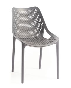 Bilros, Chair in perforated polypropylene, for indoor and outdoor