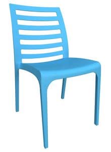 CHAIR LINE-FLAT, Chairs in plastic material Pub, Lounge, Contract