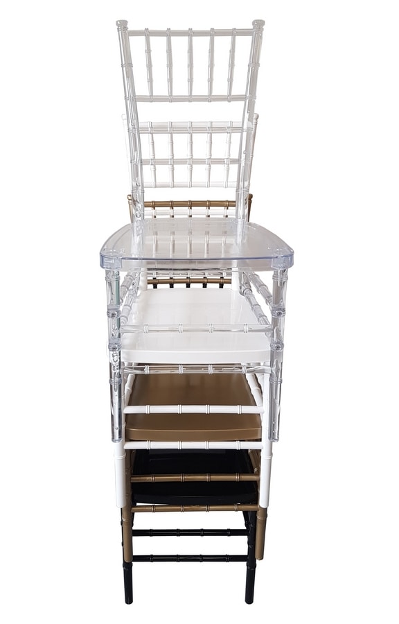 Chiavari, Polycarbonate chairs for ceremonies and banquets