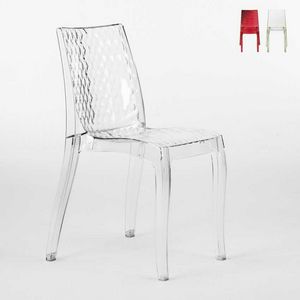 Internal transparent design chair Hypnotic - S6319TR, Transparent polycarbonate chair, for outside
