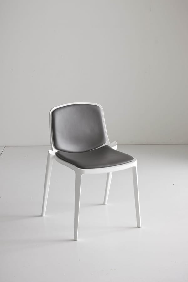 Isidora, Stackable polymer chair, perforated back