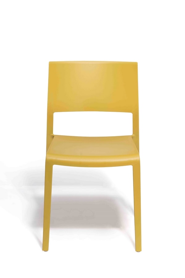 Lilibet, Technopolymer chair, recyclable and environmentally friendly