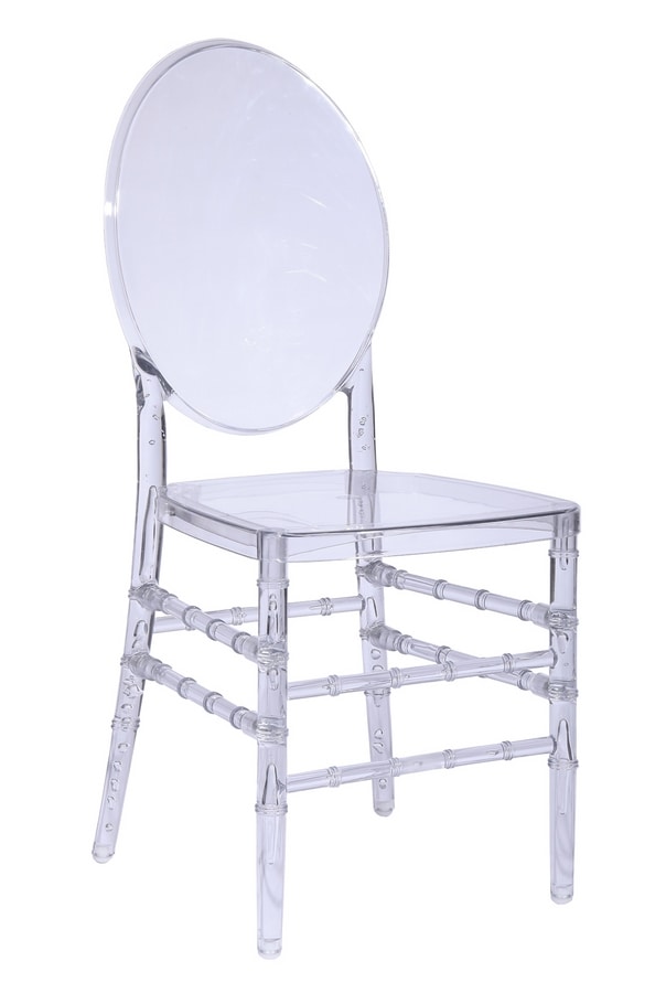 Luigi, Stackable chair in pure polycarbonate