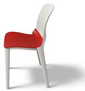 Lyssa - S, Chair in polypropylene UV resistant, stackable