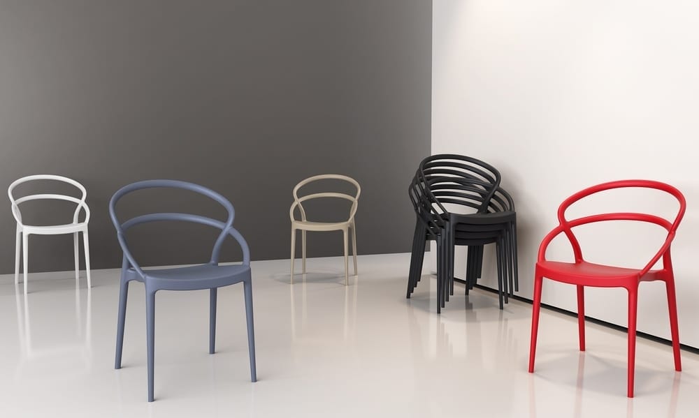 Marion, Plastic design chair, for bars and restaurants