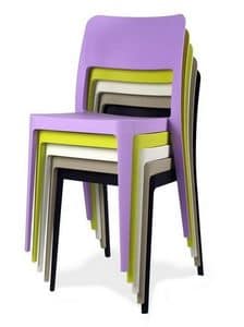 Nen, Plastic chairs, stackable, for inside or outside