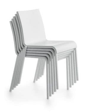Persia R/PU, Plastic stackable chair